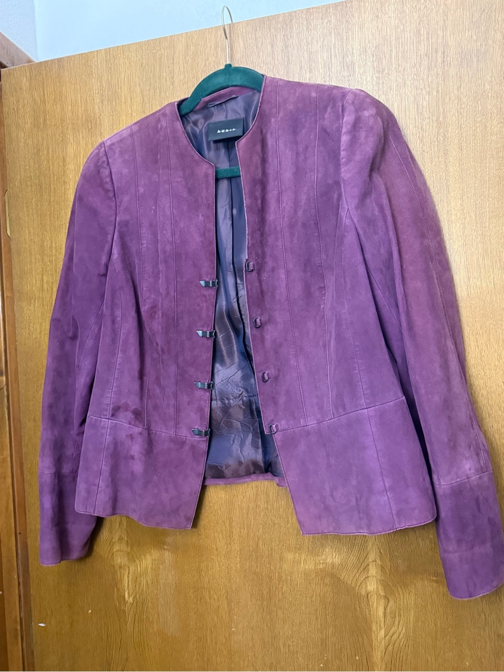 Vintage Akris Plum Suede Blazer